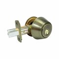 Muebles Para El Hogar Antique Brass Metal Double Cylinder Lock, ANSI Grade 3, 1.75 in. MU2513196